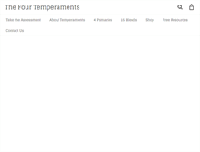 Tablet Screenshot of fourtemperaments.com